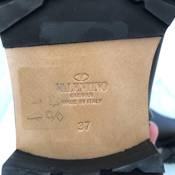 NWT VALENTINO GARAVANi Bowrap Knee-High Brown Boot Size 37/6.5 - Picture 12 of 13